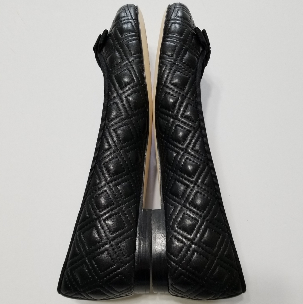 NIB Tory Burch Marion Quilted Leather Ballet Flat in Perfect Black Size 7, 7.5 - Picture 9 of 16